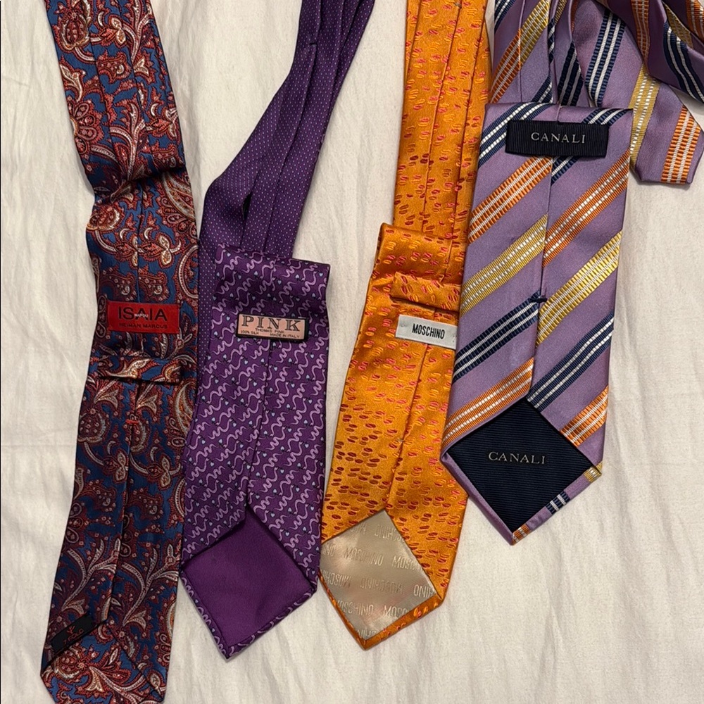 Canali Multicolor Striped Men's Tie